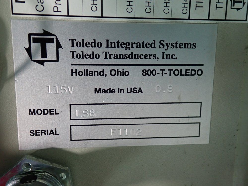 Toledo Integrated System Presswatch Production Monitor With Signatures - Ls4-rv2