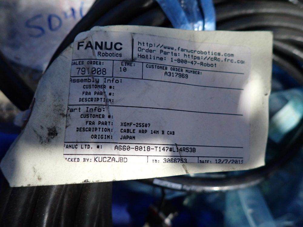 Fanuc, Selmatec, Parker Misc. Cables
