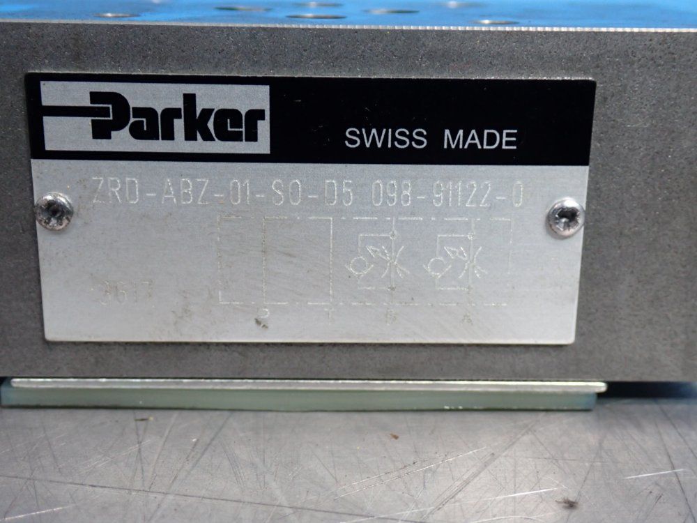 Parker Hydraulic Valve - Zrd-abz-01-50-d5 098-91122-0