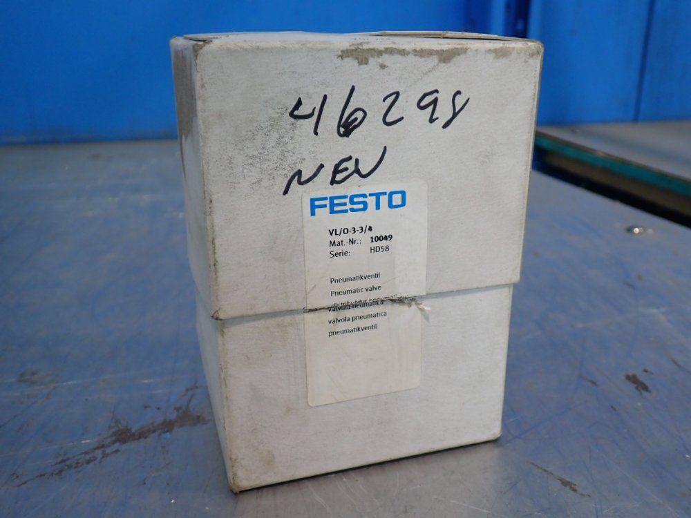 Festo 0.95-10 Bar, 14.4-145 Psi Pneumatic Valve - Vl/o-3-3/4