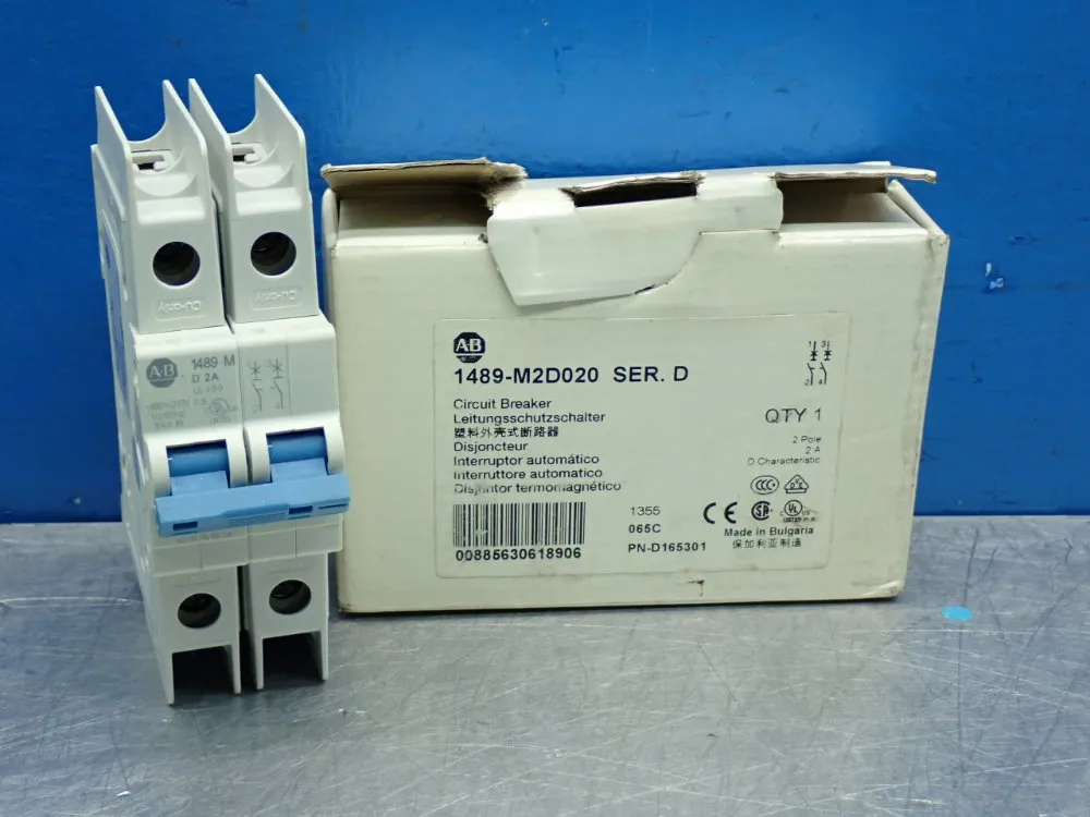 Allen Bradley Thermal Magnetic Miniature Circuit Breaker - 1489-m2d020