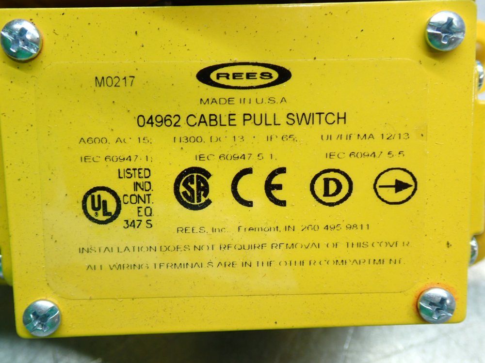 Rees Cable Operated Switch - 04962-200