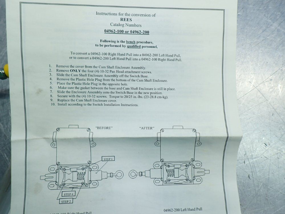 Rees Cable Operated Switch - 04962-200