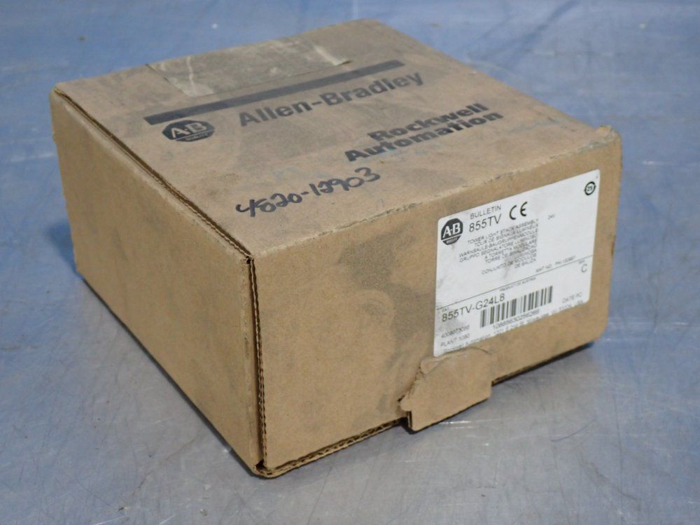Allen-bradley Bulletin 855tv Tower Light Stack Assembly - 855tv-g24l8