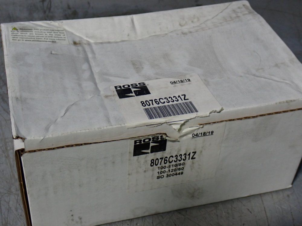 Ross Controls 2-10 Bar Pneumatic Solenoid Pilot Valve - 8076c3331