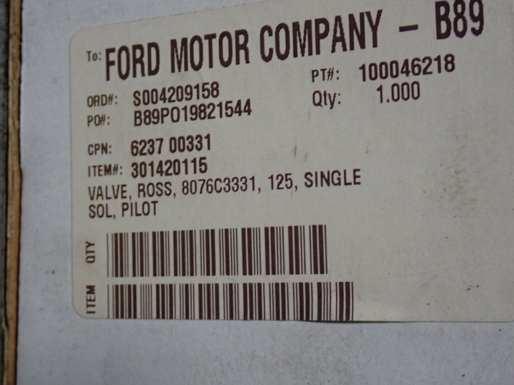 Ross Controls 2-10 Bar Pneumatic Solenoid Pilot Valve - 8076c3331