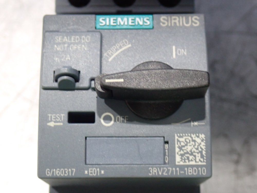 Siemens 2 A Circuit Breaker - 3rv2711-1bd10