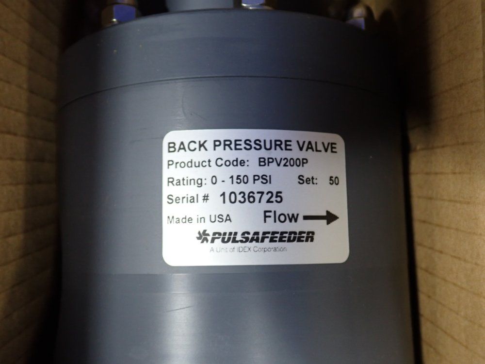 Pulsafeeder Back Pressure Valve - Bpv200p