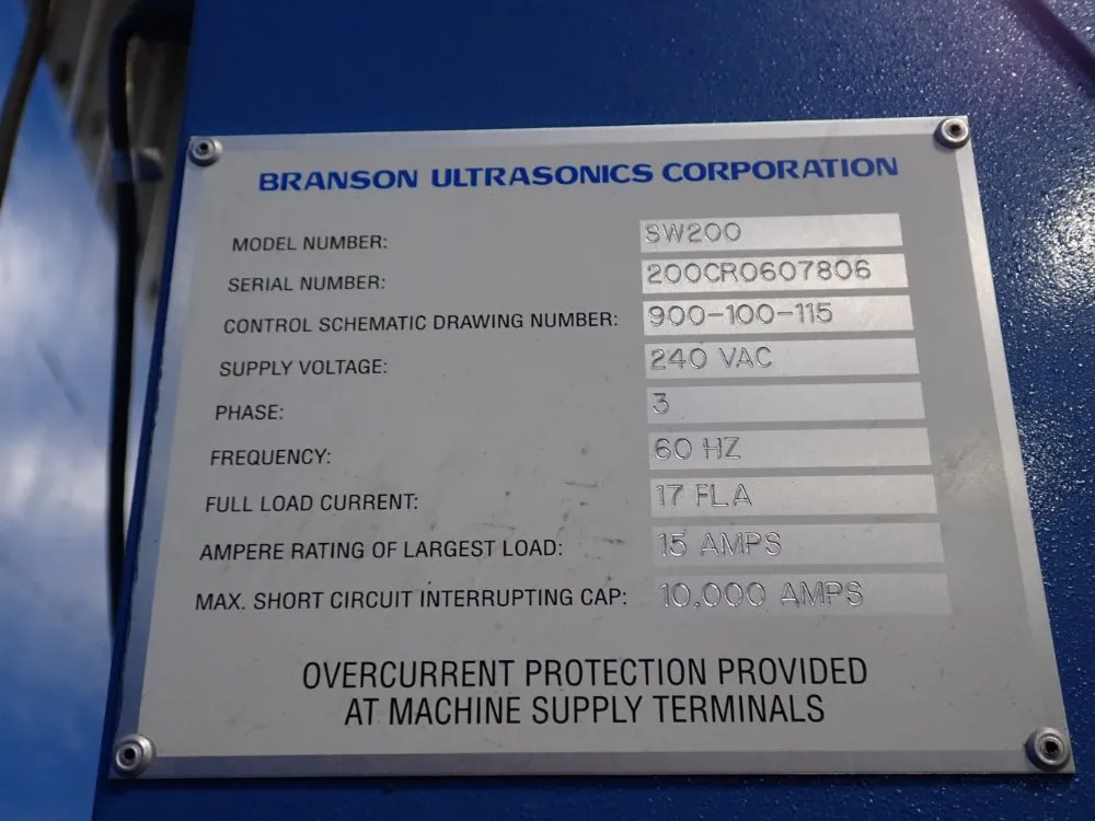 Branson Spin Welder - Sw200