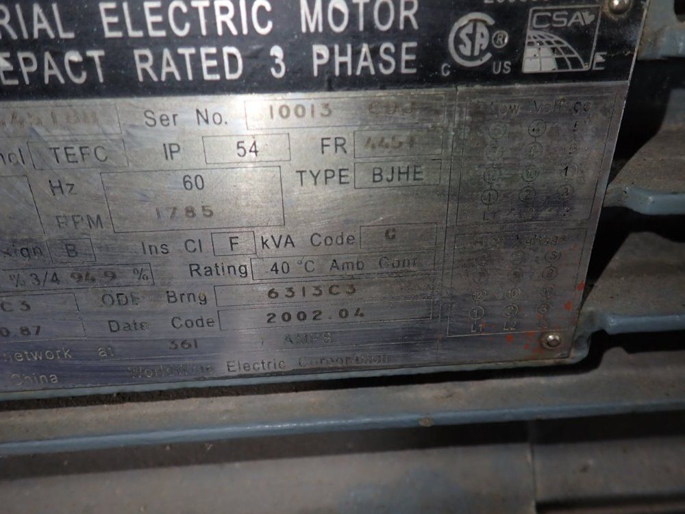 Worldwide 150 Hp Motor - Wwe150-18-445tbb