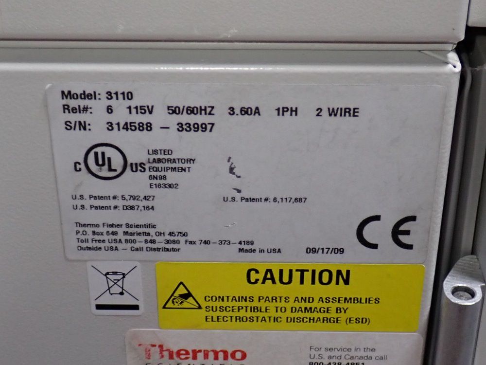 Thermo Electron Corporation Water Jacketed Incubator - 3110