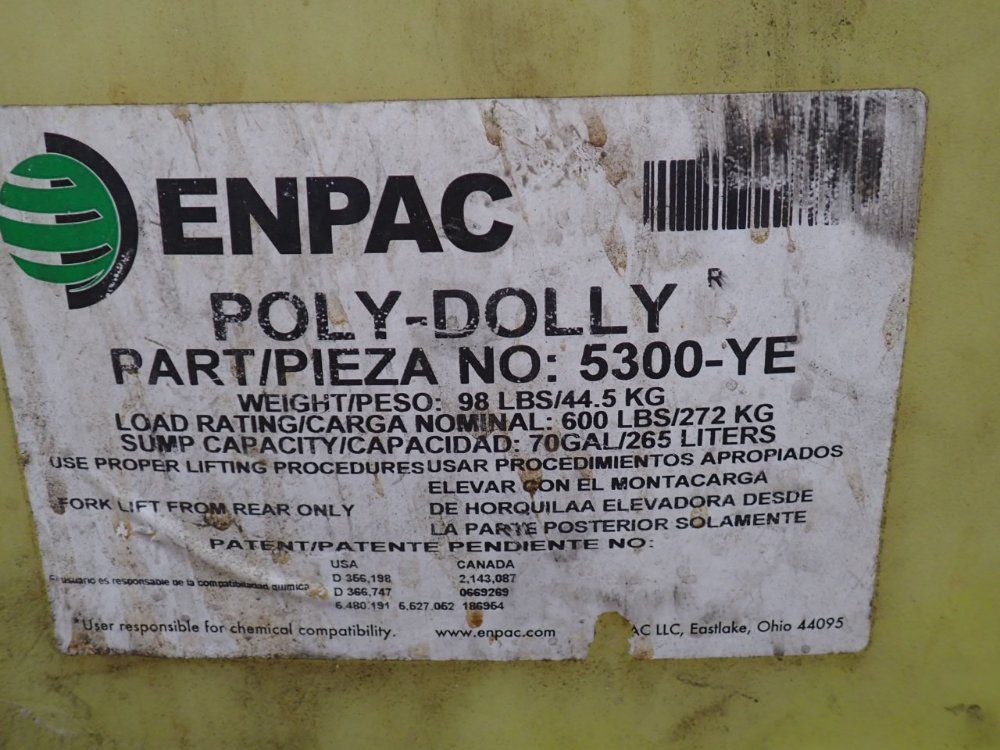 Enpac 600 Lbs Dolly - 5300-ye