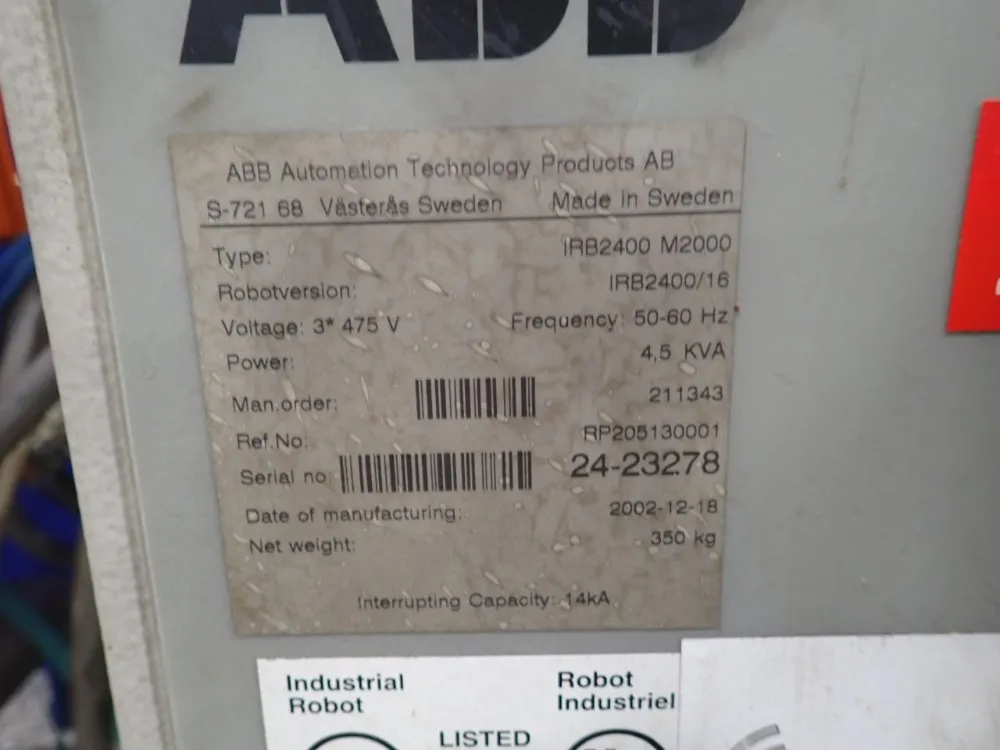 Abb Robot - Virb2400 M2000