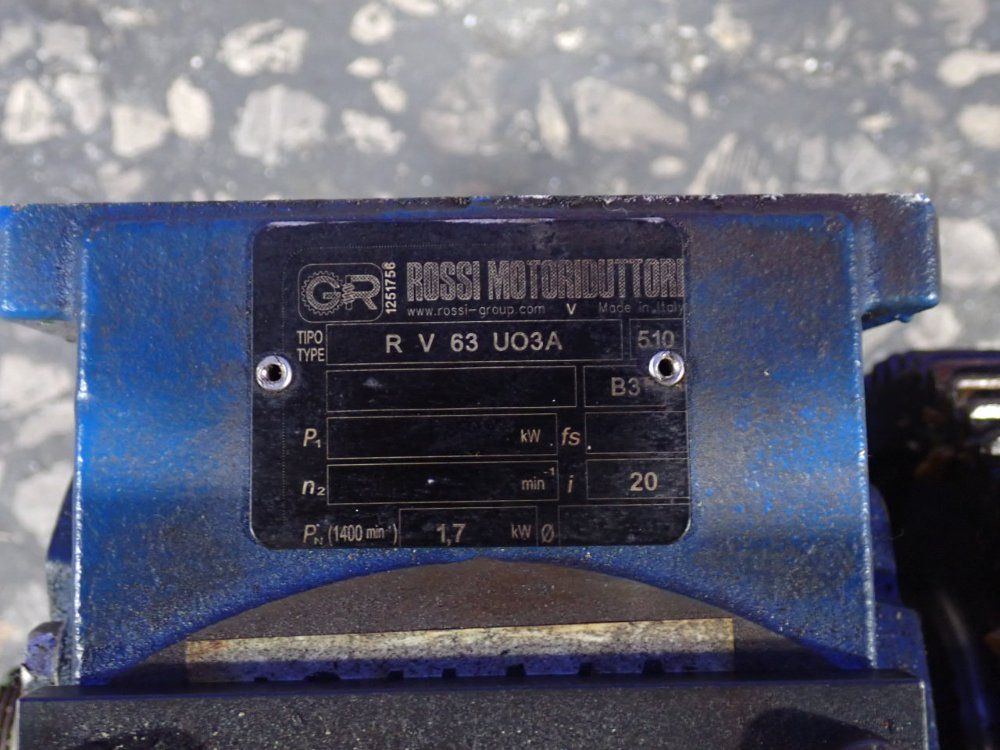 Rossi Gear Reducer - R V 63 Uo3a