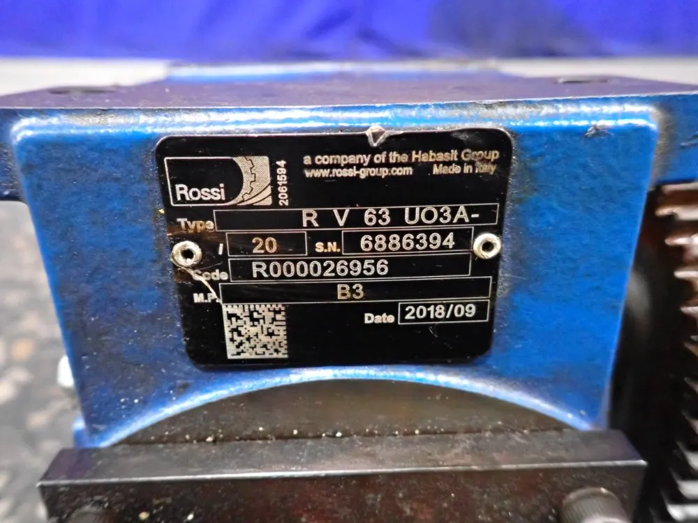Rossi Gear Reducer - R V 63 Uo3a