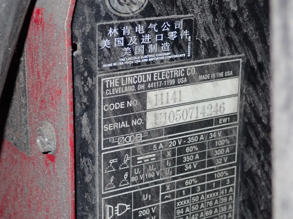 Lincoln 350 Amp Welder - Power Wave 355m