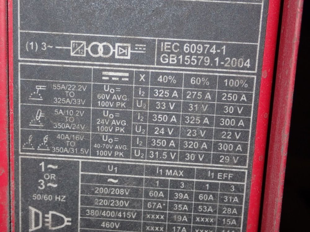 Lincoln 350 Amp Welder - Power Wave S350