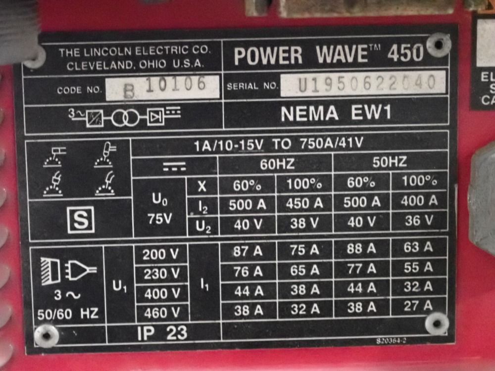 Lincoln 500 Amp Welder - Power Wave 450