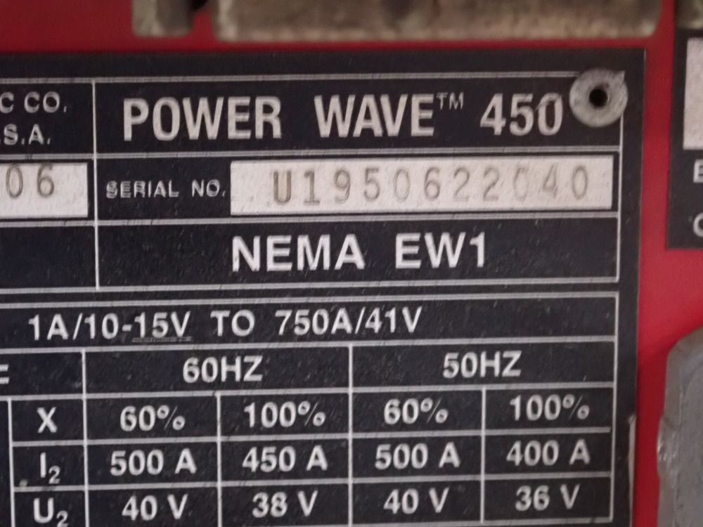 Lincoln 500 Amp Welder - Power Wave 450