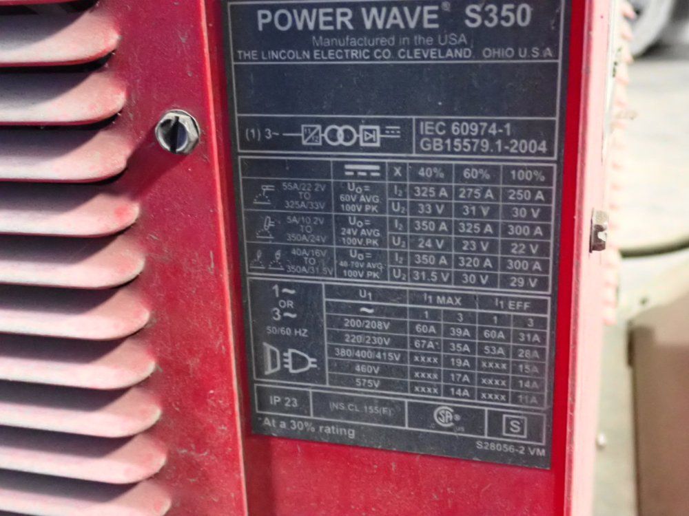 Lincoln 350 A Welder - Power Wave S350