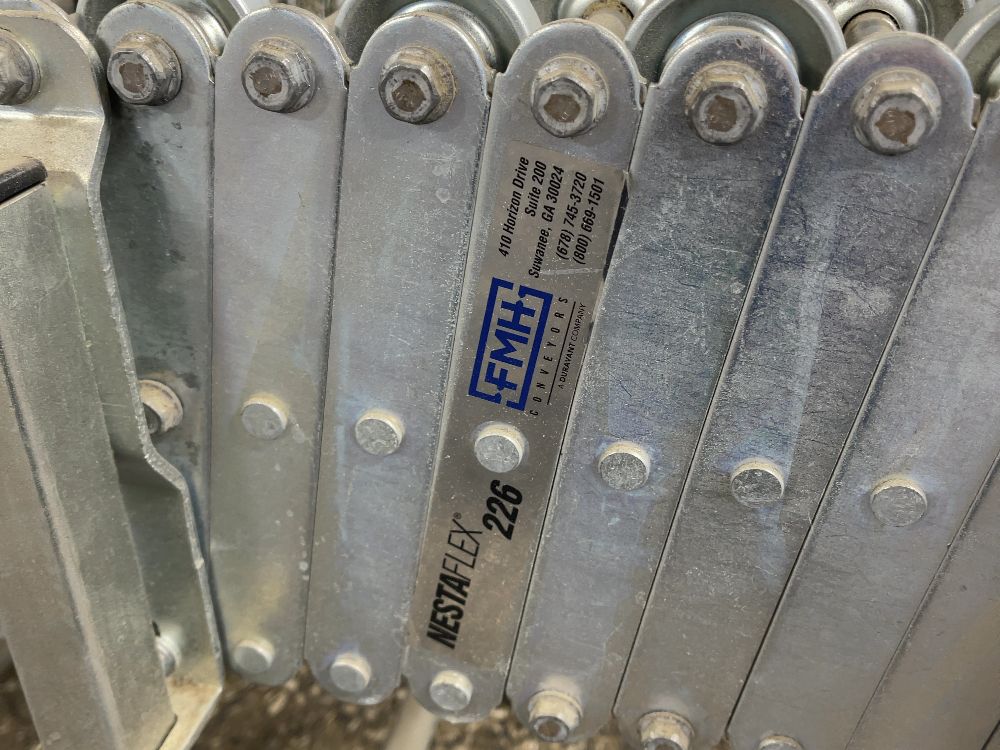 Fmh Conveyors 13’ X 3” Portable Expandable Accordion Conveyor - Nestaflex 226