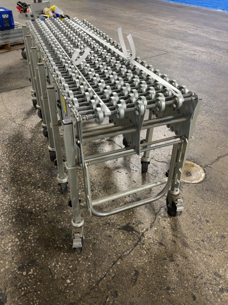 Fmh Conveyors 13’ X 3” Portable Expandable Accordion Conveyor - Nestaflex 226
