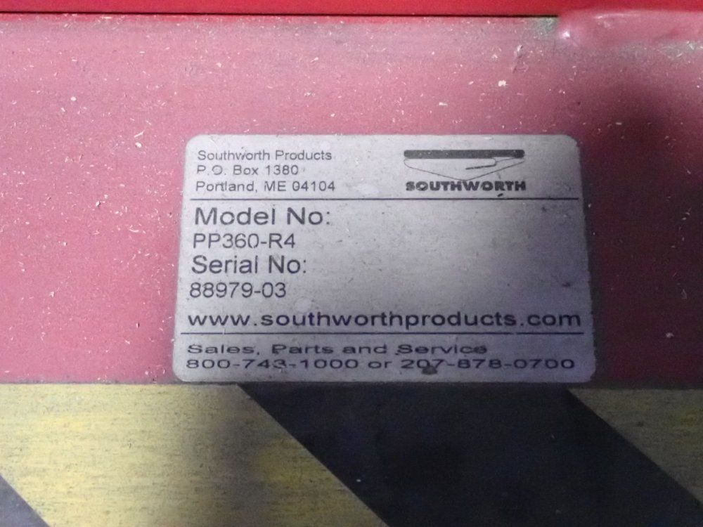 Southworth 44" Pallet Postitoner - Pp360-r4