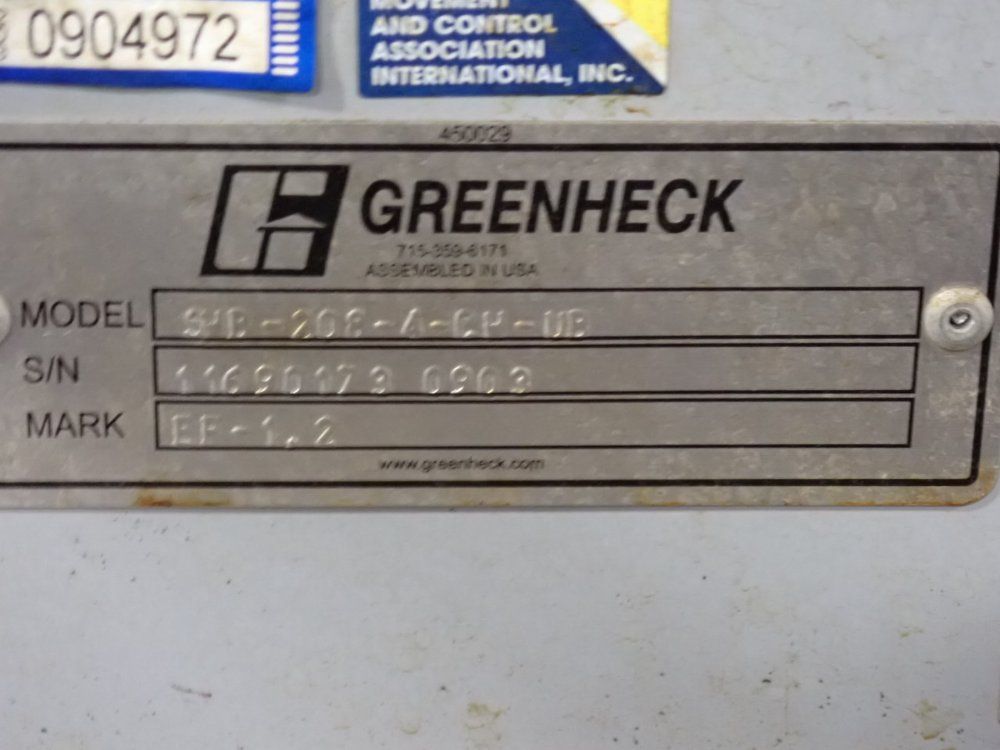 Greenheck Ventilator - Shb-208-4-ch-ub