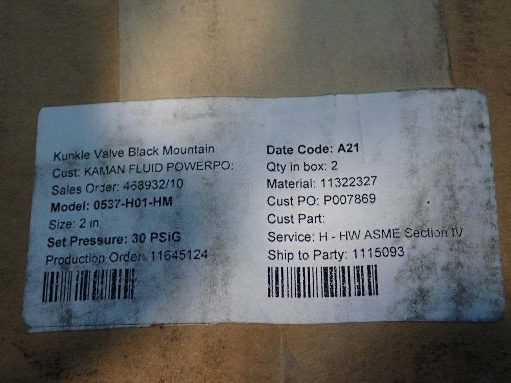 Knuckle Valve Safety Valve - 0537-h01-hm