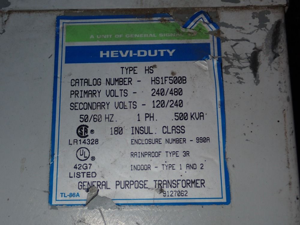 1 Kva Transformer - Hs1f500b