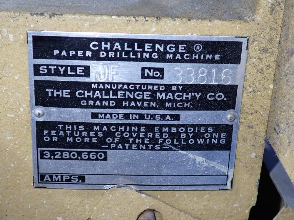 Challenge Paper Drilling Machine - Jf