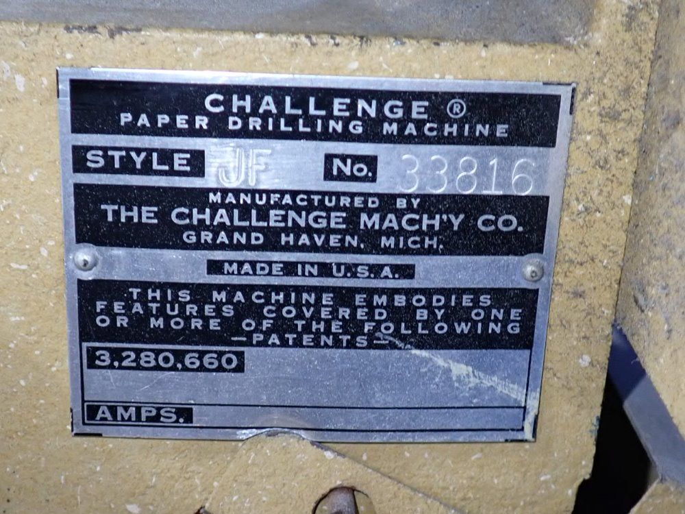 Challenge Paper Drilling Machine - Jf