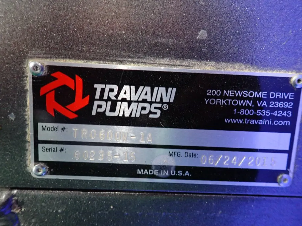 Travaini Pumps 40 Hp Vacuum Pump - Tr0600v-1a