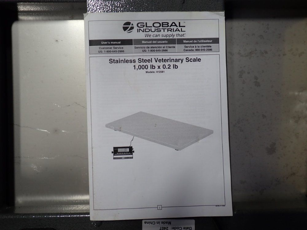 Global Industries 1000 Lbs Scale