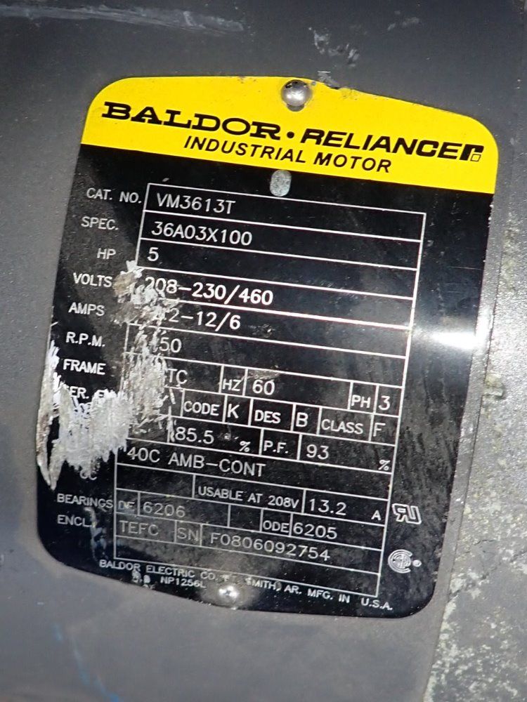 Baldor 5 Hp Motor - Vm3613t