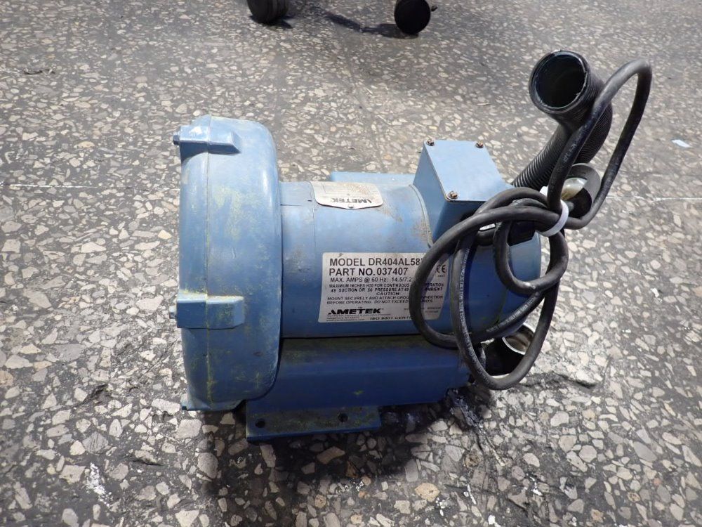 Ametek 1 Hp Blower - Dr404al58m
