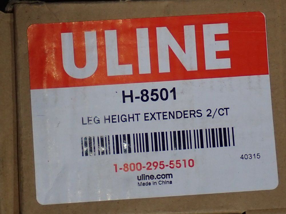 Uline 20" X 2 1/2" X 1 1/2" Leg Height Extenders - H-8501