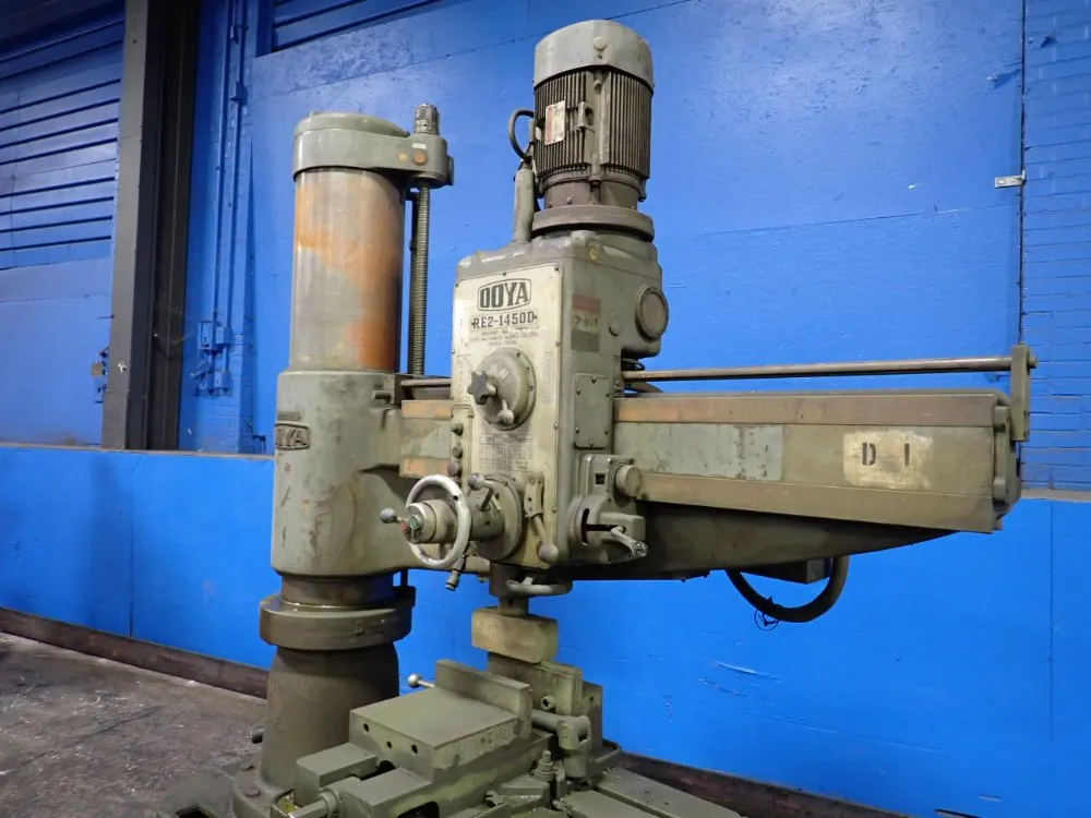 Ooya Machinery Works Co. 14" X 4" Radial Arm Drill - Re2-1450d