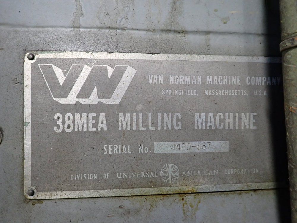 Van Norman Machine Co. 64" X 14" Vertical Mill