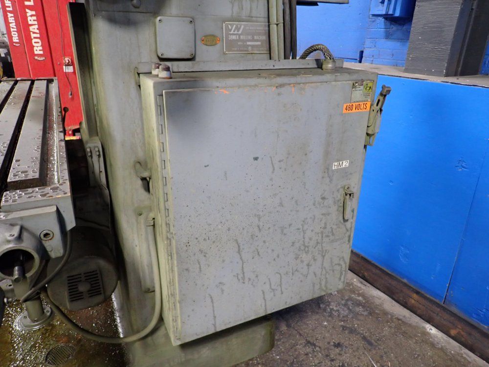 Van Norman Machine Co. 64" X 14" Vertical Mill