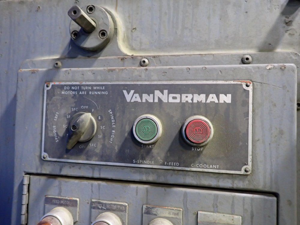 Van Norman Machine Co. 64" X 14" Vertical Mill
