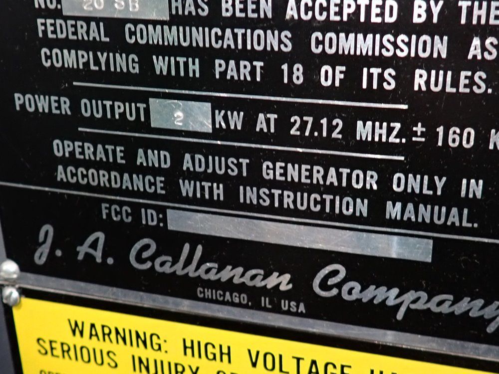 J.a. Callanan Company 8" X 12" Sealing Machine - 20 Sb