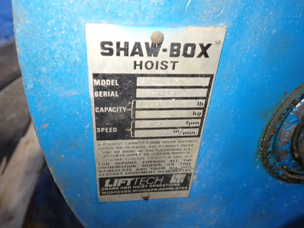 Shaw-box 5 Tons Wire Rope Hoist - 316269-4