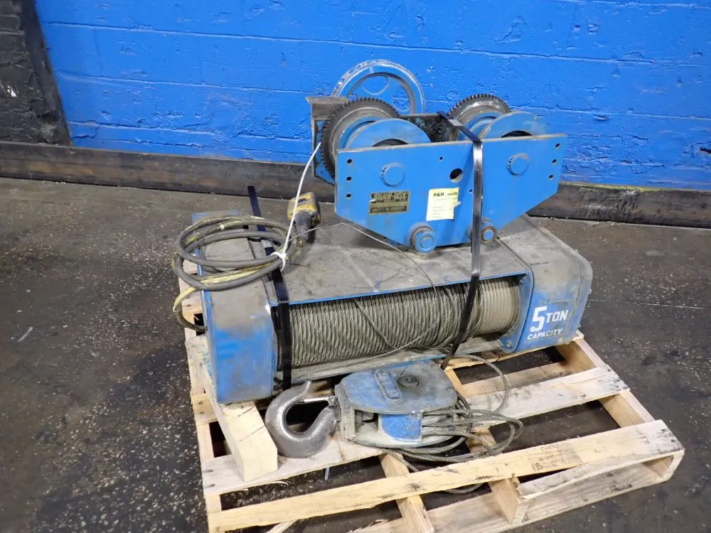 Shaw-box 5 Tons Wire Rope Hoist - 115736-14