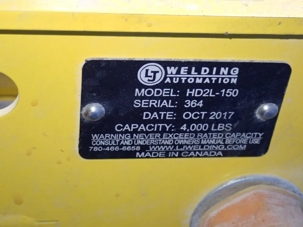 Welding Automation 4000 Lbs Adjustable Pipe Roll - Hd2l-150