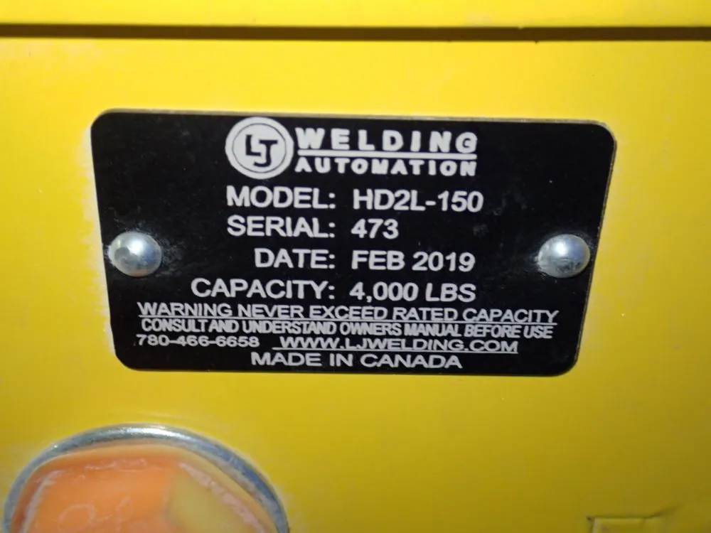 Welding Automation 4000 Lbs Adjustable Pipe Roll - Hd2l-150