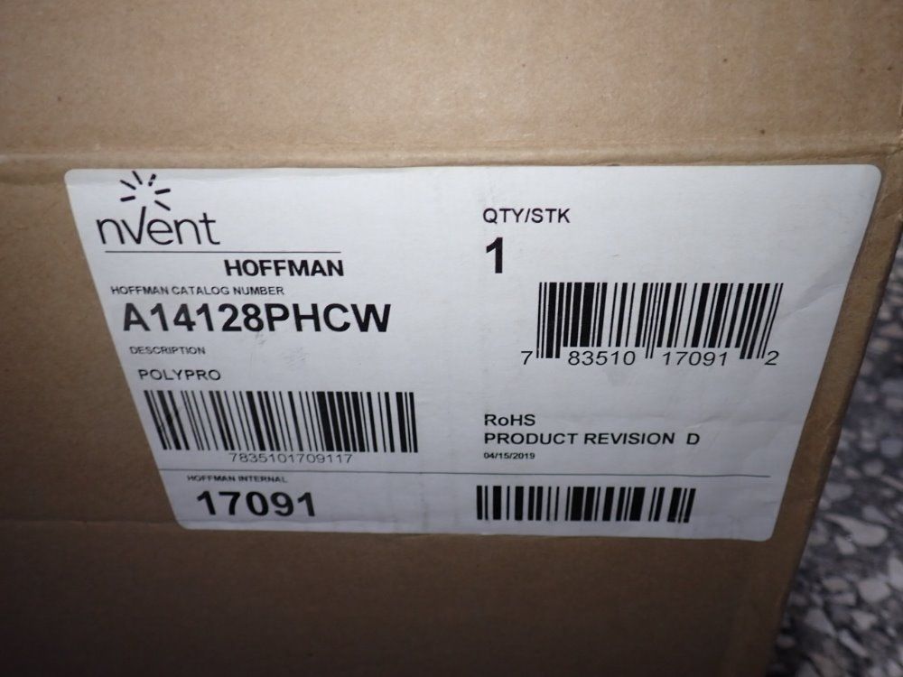 Hoffman 14" X 12" X 8" Electrical Enclosure - A14128phcw
