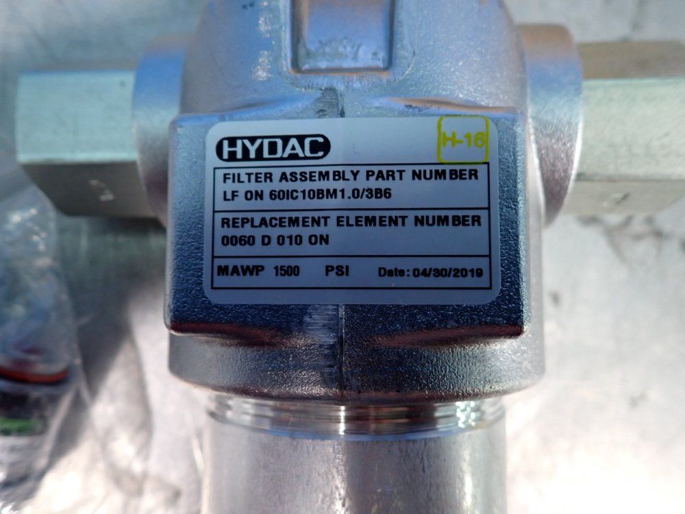 Hydac 1500 Psi In-line Hydraulic Filter - Lf On 60ic10bm1.0/3b6