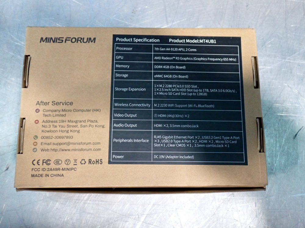 Minis Forum 4 Gb Ram, 64 Gb Ssd Mini Pcs - Mt4ub1