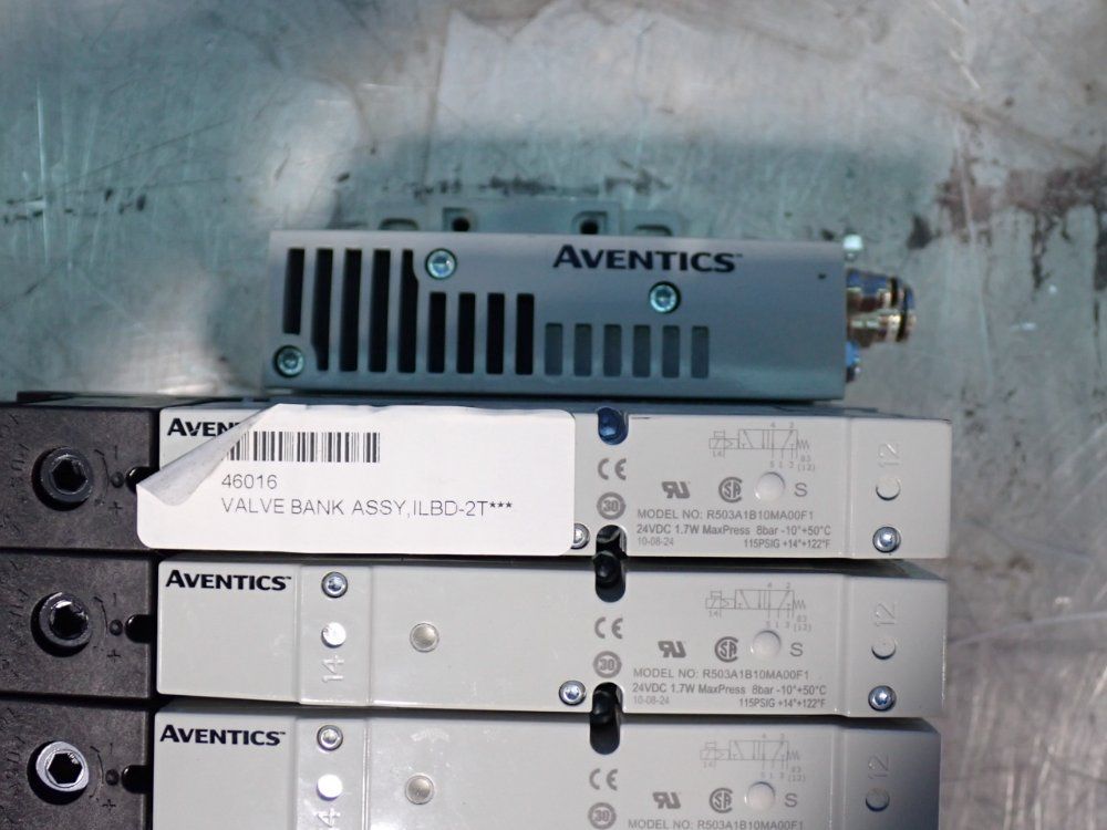 Aventics 115 Psig Pneumatic Solenoid Valve Bank Assembly - Series 503